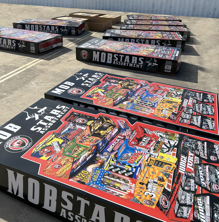 A store selling wholesale fireworks near Dallas, TX.