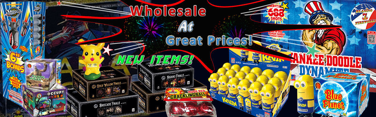 Name-brand wholesale fireworks bulk deals for Seguin TX dealers and buyers.